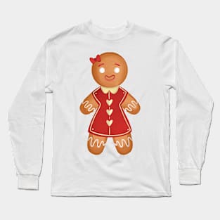 Cute Cookie Woman Long Sleeve T-Shirt